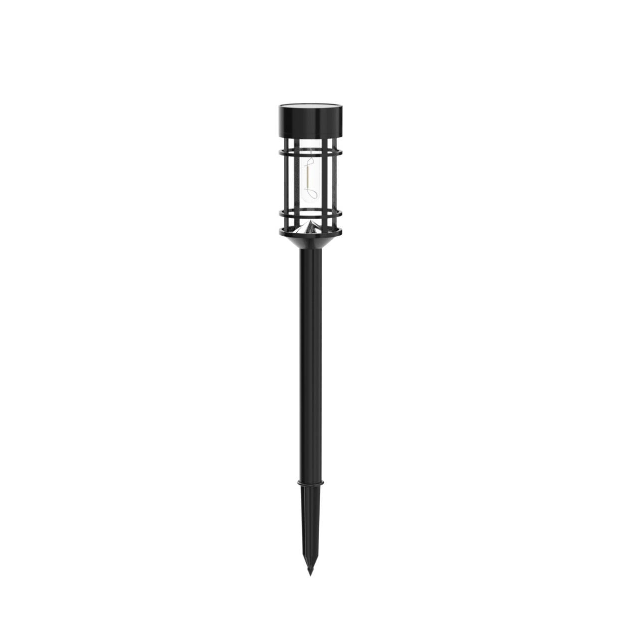 8 Pack Solar Pathway Lights Outdoor, Waterproof Solar Lights Outdoor with Metal & Glass Design - Auto On/Off, Long-Lasting, Landscape Lighting for Garden, Yard, Lawn, Driveway, Walkway