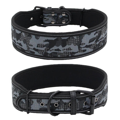 Reflective Camouflage Adventure Dog Collar-1