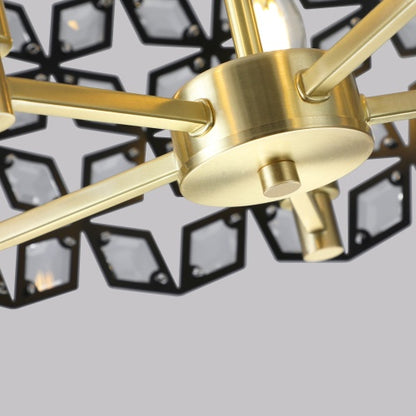 Modern Crystal Chandelier, Suitable For Living Room Round Crystal Lamp Luxury Home Decoration Lamps