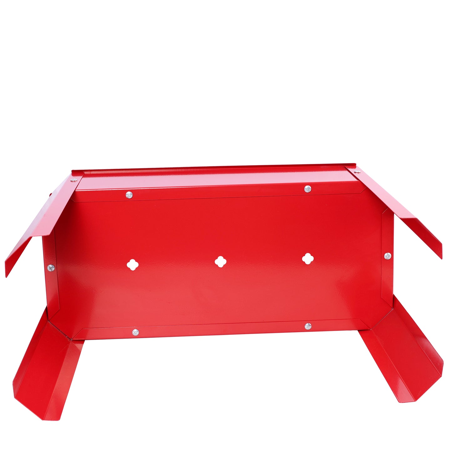Elevated garden bed.metal elevated outdoor flowerpot box.suitable for backyard and terrace.large flowerpot. Red x 2
