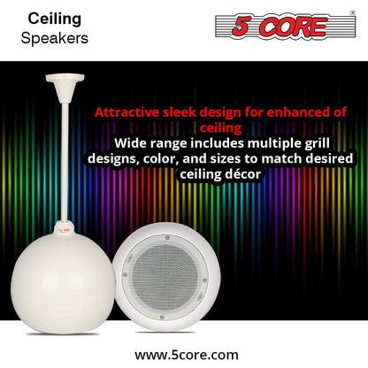 5Core Pendant Hanging Wall Speaker 15W Commercial Ceiling Mount