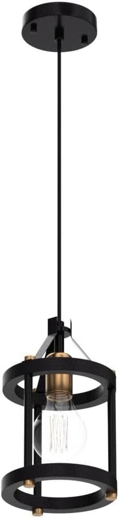 Black Farmhouse Pendant Lights With Adjustable Cords-3