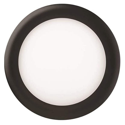 Lithonia Lighting WF4 LED 27K30K35K 90CRI MB M6 Recessed Wafer Downlight with Ultra Thin Round Trim, Color Temperature Selectable, 2700K | 3000K | 3500K, 4-Inch, Matte Black
