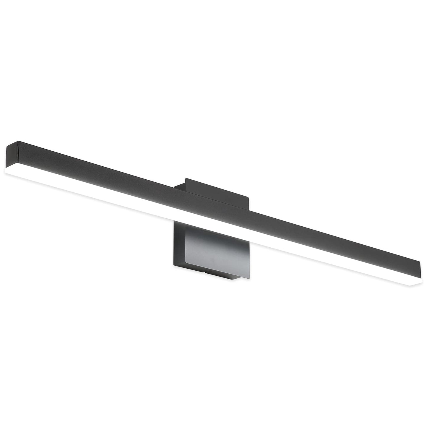 Joossnwell Black Bathroom Vanity Light Fixtures Dimmable 5CCT LED Bathroom Lighting Bar 15.75 Inch Modern Bath Lights Fixture Over Mirror 12W