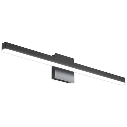 Joossnwell Black Bathroom Vanity Light Fixtures Dimmable 5CCT LED Bathroom Lighting Bar 15.75 Inch Modern Bath Lights Fixture Over Mirror 12W