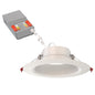 Juno WF6 Dreg SM ALO20 SWW5 90CRI CP6 MW M2 Canless Wafer Recessed LED Downlight, Deep Regressed Smooth Trim Style, 6-Inch, Matte White, 6-Pack