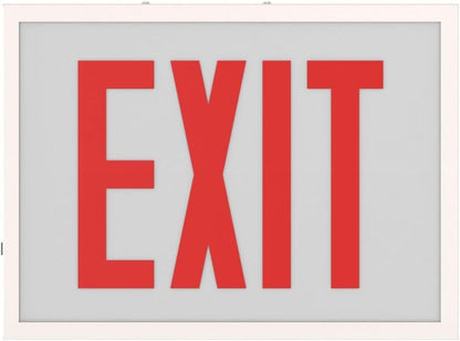 Lithonia Lighting TCE RG EL M4 Steel Exit Sign with Red/Green Switching, Ni-MH Battery Backup