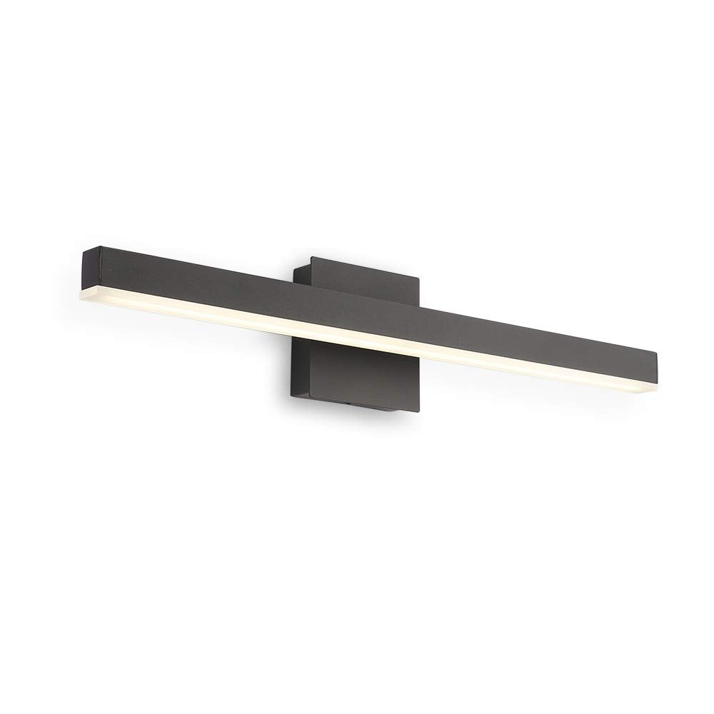 Joossnwell Black Bathroom Vanity Light Fixtures Dimmable 5CCT LED Bathroom Lighting Bar 15.75 Inch Modern Bath Lights Fixture Over Mirror 12W