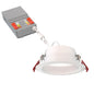 Juno WF6 Dreg SM ALO20 SWW5 90CRI CP6 MW M2 Canless Wafer Recessed LED Downlight, Deep Regressed Smooth Trim Style, 6-Inch, Matte White, 6-Pack