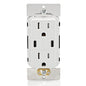 Leviton T5633-W Type A & Type-C USB In-Wall Charger with 15A Tamper-Resistant Outlet, USB Charger for Smartphones and Tablets, Not for Laptops, White