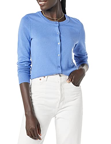Women's Lightweight Crewneck Cardigan Sweater (Available in Plus Size)
