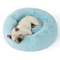 Bedsure Calming Cat Beds for Indoor Cats - Small Cat Bed Washable 20 inches, Anti-Slip Round Fluffy Plush Faux Fur Pet Bed, Fits up to 15 lbs Pets, Camel