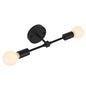 2 Lights Bathroom Wall Sconce Vanity Modern Industrial Wall Lamp Pole Wall Mount Lighting Fixture（Gold/Black Color）