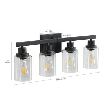 4 Lamps Farmhouse Dresser Lamps Rustic Bathroom Lamps Bathroom Wall Lamps - Bulbs Not Included