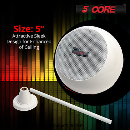 5Core Pendant Hanging Wall Speaker 15W Commercial Ceiling Mount