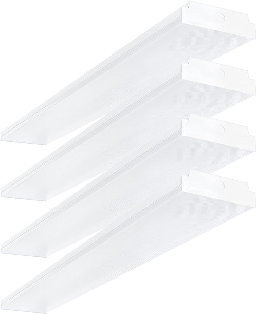 4FT LED Wraparound 40W Shop Lights for Garage, 4400Lm, 6000K, 4 Foot