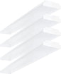 4FT LED Wraparound 40W Shop Lights for Garage, 4400Lm, 6000K, 4 Foot