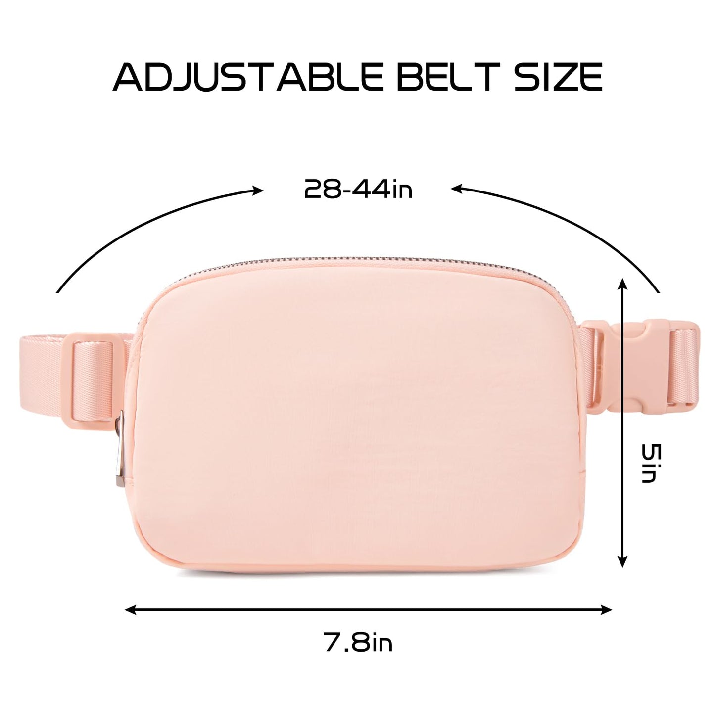 Gitus Belt Bag Fanny Pack Crossbody Bags with Initial Letter Patch Cute Stuff Birthday Gifts for Teenager Girls Cool Stuff for Teens Trendy Preppy Stuff for Teen Girls (Beige-A)