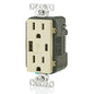 Leviton T5633-W Type A & Type-C USB In-Wall Charger with 15A Tamper-Resistant Outlet, USB Charger for Smartphones and Tablets, Not for Laptops, White