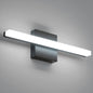 Combuh LED Bathroom Vanity Light Bar 16 Inch 9W Black IP44 Bathroom Light Fixtures Over Mirror Modern Bath Wall Lighting Fixture Sconce Indoor Cool White 6000K