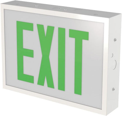 Lithonia Lighting TCE RG EL M4 Steel Exit Sign with Red/Green Switching, Ni-MH Battery Backup