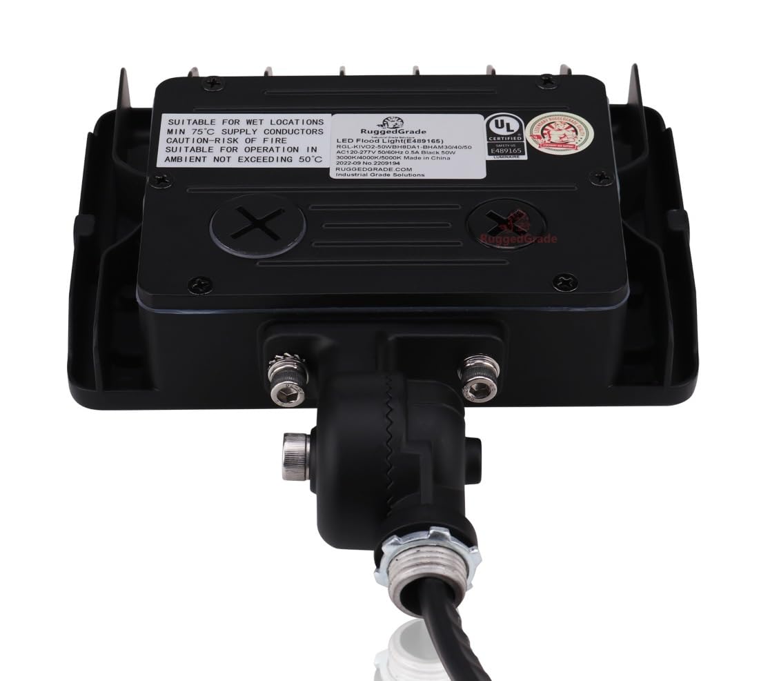 RuggedGrade 120W - Kivo II CS Series LED Floodlight - 17,400 Lumens - Color Selectable 30K/40K/50K - Knuckle Mount