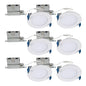 HALO HLB 4-Inch Thin Recessed Indoor/Outdoor Canless LED Downlight w/Selectable Color Temperatures 6-Pack HLB40699FS1EMWR-6PK