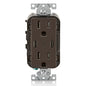 Leviton T5633-W Type A & Type-C USB In-Wall Charger with 15A Tamper-Resistant Outlet, USB Charger for Smartphones and Tablets, Not for Laptops, White