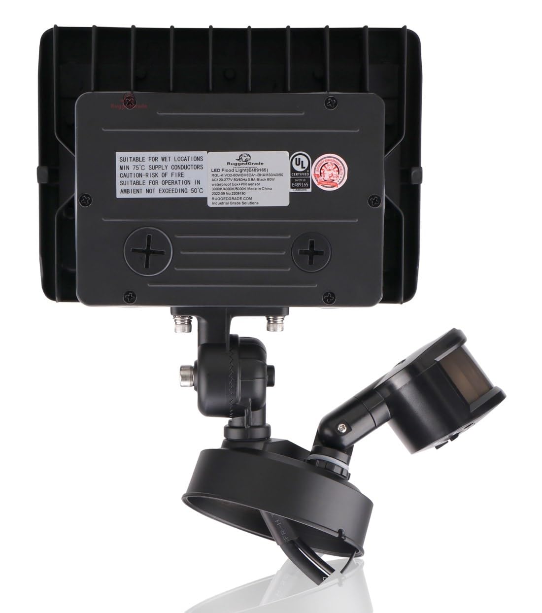 RuggedGrade 120W - Kivo II CS Series LED Floodlight - 17,400 Lumens - Color Selectable 30K/40K/50K - Knuckle Mount