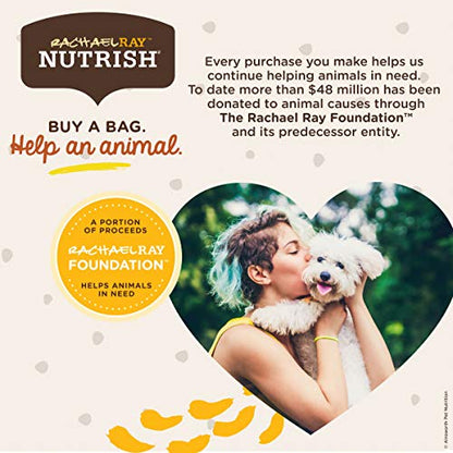 Rachael Ray Nutrish Dish Premium Dry Dog Food, Chicken & Brown Rice Recipe with Veggies & Fruit, 23 Pounds
