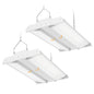 High Bay Led Shop Lights 150W 2Pack 4000K/5000K Switchable Linear High Bay Light Directional 0-10V Dimmable 100-277V Hardwire 135LM/W Commercial Lighting for Warehouse, Workshop, Supermarket