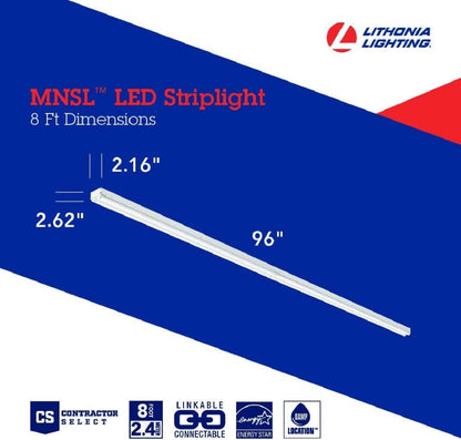 Lithonia Lighting MNSL L46 1LL MVOLT 40K 80CRI M6 White LED Strip Light, MVOLT, 4-Foot, 1-Light