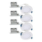 HALO HLB 4-Inch Thin Recessed Indoor/Outdoor Canless LED Downlight w/Selectable Color Temperatures 6-Pack HLB40699FS1EMWR-6PK