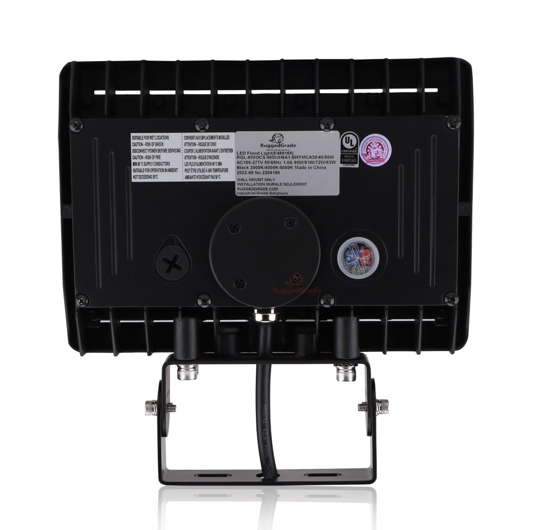 RuggedGrade 120W - Kivo II CS Series LED Floodlight - 17,400 Lumens - Color Selectable 30K/40K/50K - Knuckle Mount