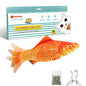 Potaroma Cat Toys Flopping Fish with SilverVine and Catnip, Moving Kitten Kicker, Floppy Wiggle Carp for Small Dogs, Interactive Motion Kitty Exercise, 10.5 Inches