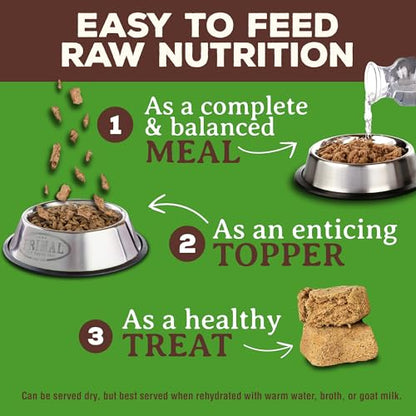 Primal Freeze Dried Raw Cat Food Nuggets Venison, Complete & Balanced Meal or Topper, Premium, Healthy, Grain Free, High Protein Raw Cat Food with Probiotics (14 oz)