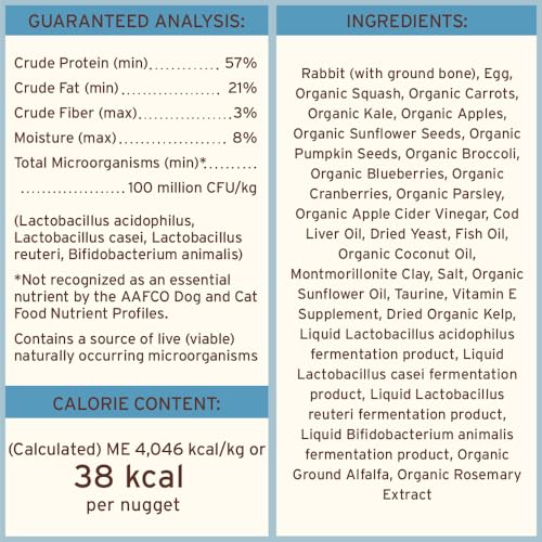 Primal Freeze Dried Raw Cat Food Nuggets Venison, Complete & Balanced Meal or Topper, Premium, Healthy, Grain Free, High Protein Raw Cat Food with Probiotics (14 oz)