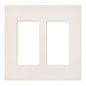 Lutron Claro 2 Gang Decorator/Rocker Wallplate, Gloss, Gray (1-Pack) | CW-2-GR