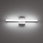 Combuh Modern Bathroom Light Fixtures Over Mirror 16 Inch IP44 9W Chrome Vanity Light Bar for Bathroom Wall Light Fixtures Cool White 6000K