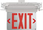 Lithonia Lighting BE W R SM M6 BE Basics Edge-Lit Exit Sign, White with Red Letters, Surface Mount
