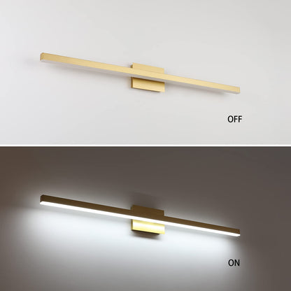 Joossnwell Black Bathroom Vanity Light Fixtures Dimmable 5CCT LED Bathroom Lighting Bar 15.75 Inch Modern Bath Lights Fixture Over Mirror 12W