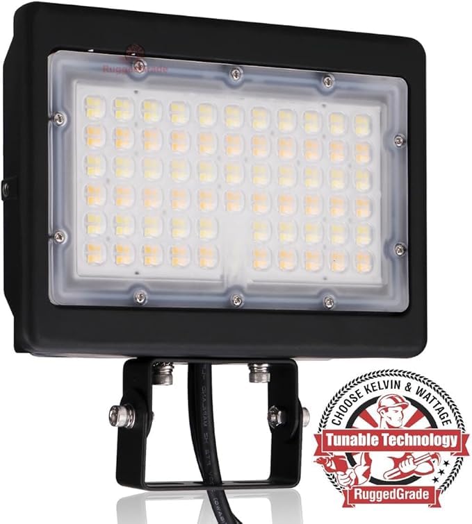 RuggedGrade 120W - Kivo II CS Series LED Floodlight - 17,400 Lumens - Color Selectable 30K/40K/50K - Knuckle Mount