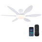 Ceiling Fans with Lights, 51 inch Modern Black Low Profile Ceiling Fan with Light and Remote App Control, Flush Mount, Quiet DC Reversible, Dim Led Ceiling Fan 6 Blade Softer Wind Indoor/Outdoor Patio