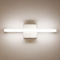 Combuh Modern Bathroom Light Fixtures Over Mirror 16 Inch IP44 9W Chrome Vanity Light Bar for Bathroom Wall Light Fixtures Cool White 6000K