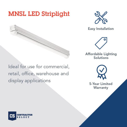 Lithonia Lighting MNSL L46 1LL MVOLT 40K 80CRI M6 White LED Strip Light, MVOLT, 4-Foot, 1-Light