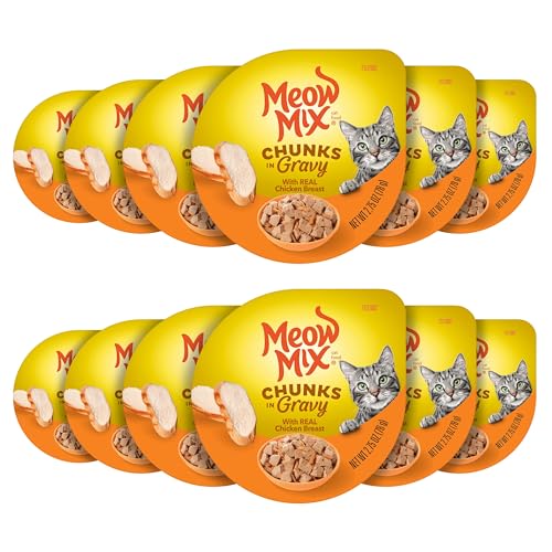 Meow Mix Seafood Selects Wet Cat Food Variety Pack, 2.75 Ounce Cups (Pack of 24)