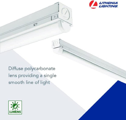 Lithonia Lighting MNSL L46 1LL MVOLT 40K 80CRI M6 White LED Strip Light, MVOLT, 4-Foot, 1-Light