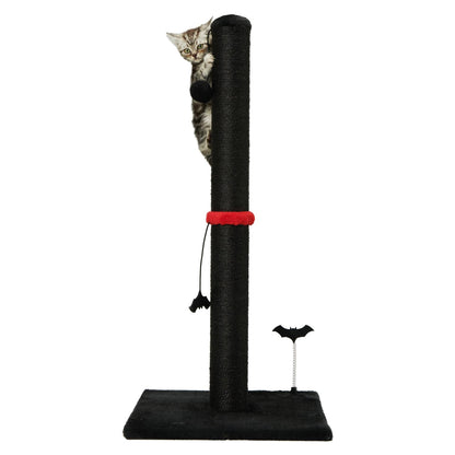 Cat Scratching Post Premium Basics Kitten Scratcher Sisal Scratch Posts with Hanging Ball 22in for Kittens or Smaller Cats (22 inches for Kitten, Beige)
