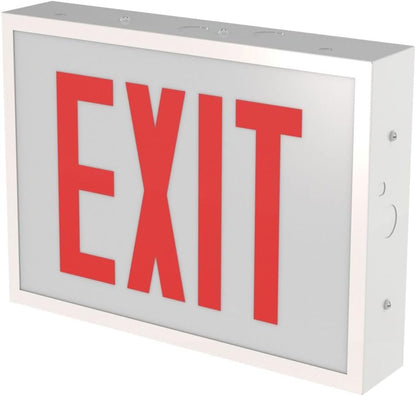 Lithonia Lighting TCE RG EL M4 Steel Exit Sign with Red/Green Switching, Ni-MH Battery Backup