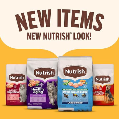 Nutrish Real Beef, Pea & Brown Rice Recipe Whole Health Blend Dry Dog Food, 40 lb. Bag, Packaging May Vary (Rachael Ray)